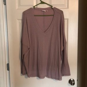 cute purple long sleeve sweater